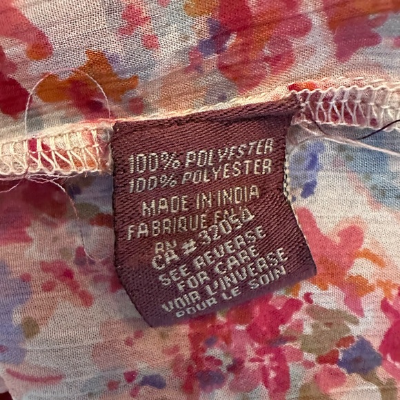 Anthropologie Ranna Gill Pink Floral Belle Blouse Size Small - Picture 14 of 14